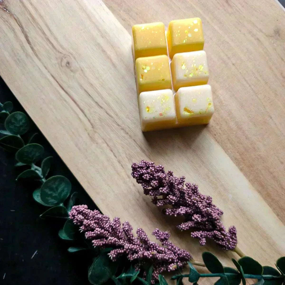 Vegan-friendly soy wax melt pack with extended burn time, discount offer.