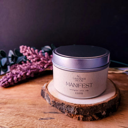 Manifest 120g Candle Tin