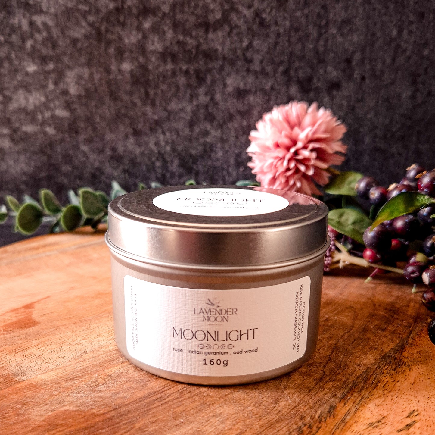 Moonlight 160g Candle Tin