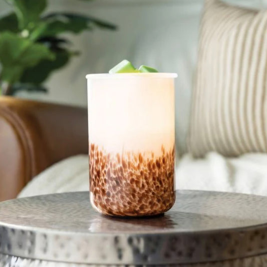 Tiger Shell Glass Illumination Wax Warmer