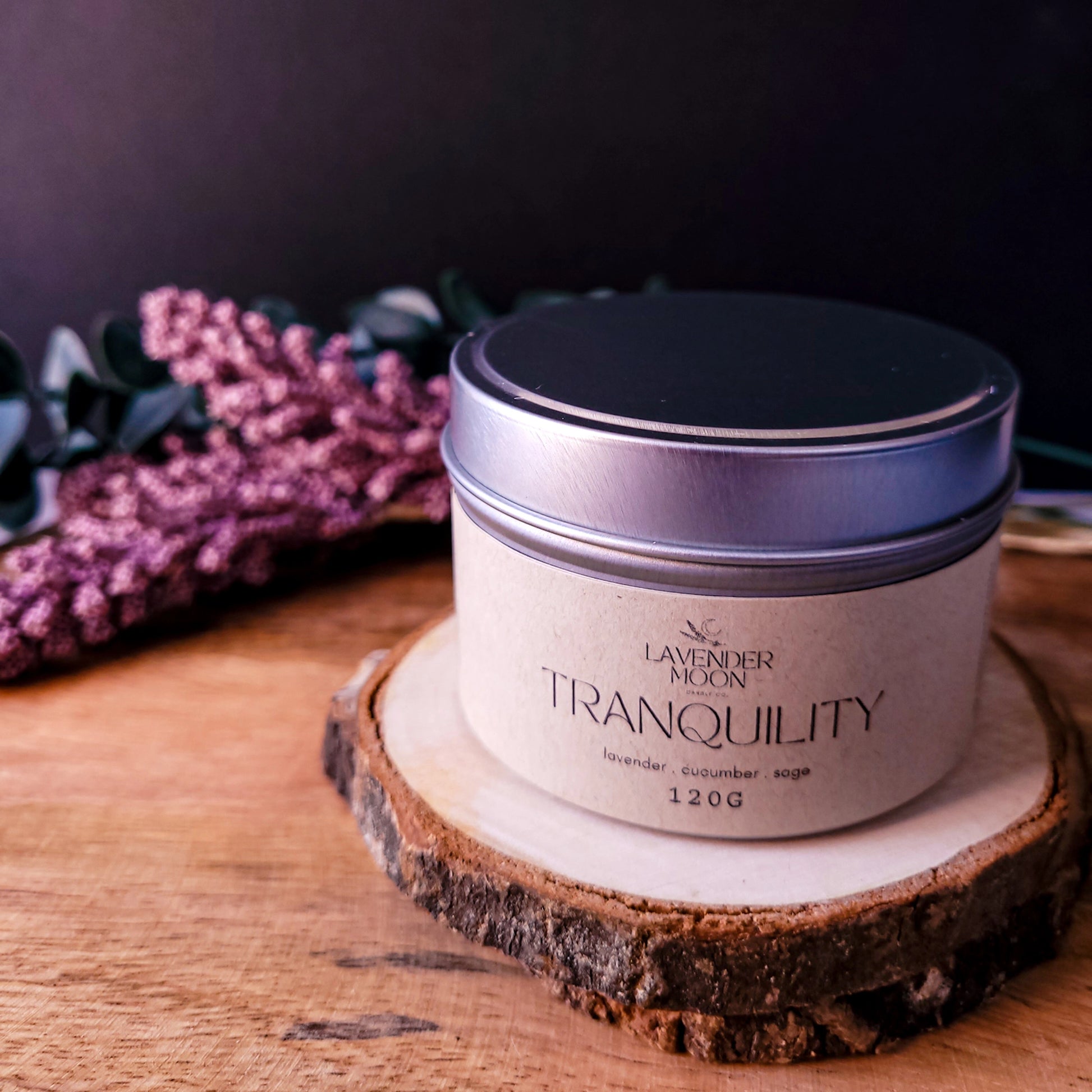 Tranquility 120g Candle Tin